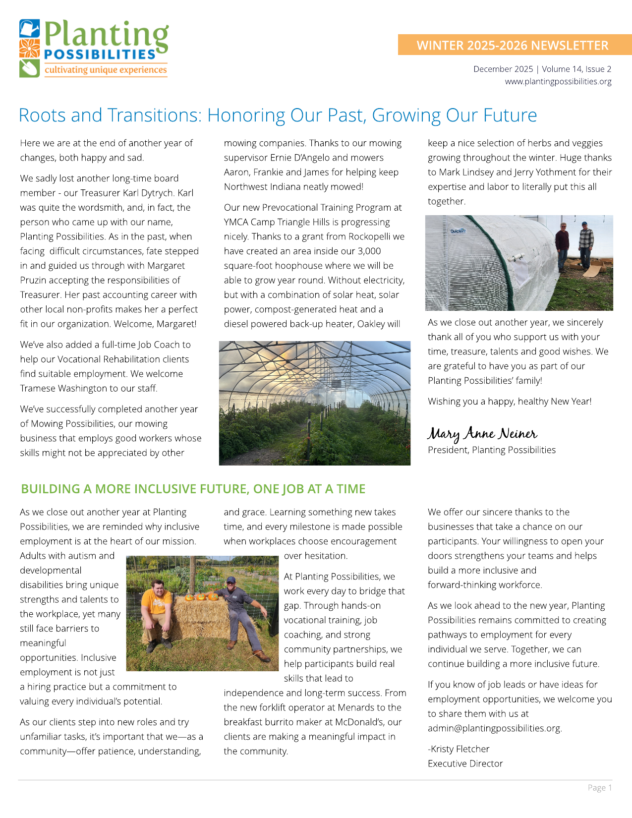 Winter 2024 Newsletter