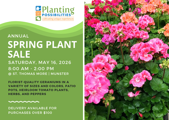 Spring Plant Sale Sat. May 16, 2026 at St Thomas More in Munster